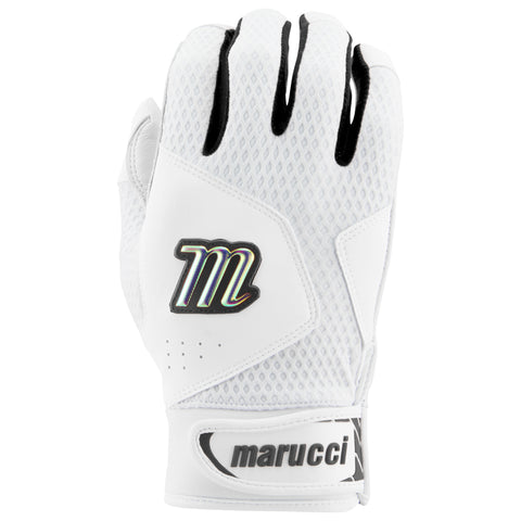 MARUCCI YOUTH QUEST WHITE/BLACK BATTING GLOVES
