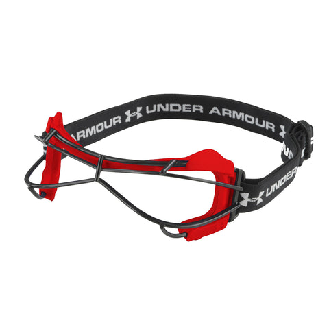 UNDER ARMOUR WOMENS ILLUSION 2 RED LACROSSE GOGGLES