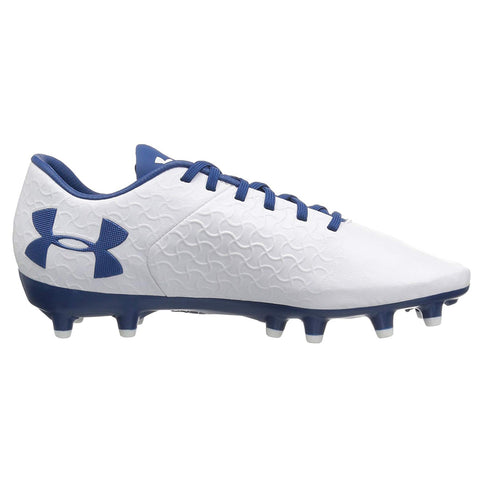 UNDER ARMOUR WOMEN'S MAGNETICO PREMIERE FG WHITE/BLUE SOCCER CLEAT