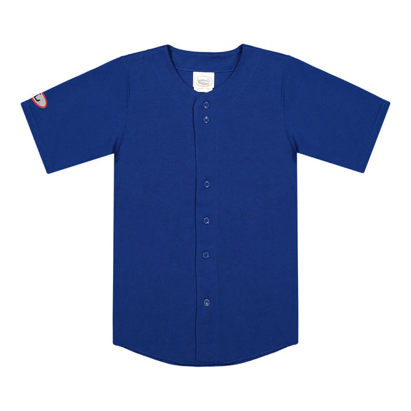LOUISVILLE JUNIOR POLY/COTTON FULL BUTTONED ROYAL JERSEY