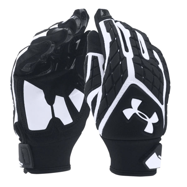 UNDER ARMOUR YOUTH COMBAT FOOTBALL GLOVE WHITE