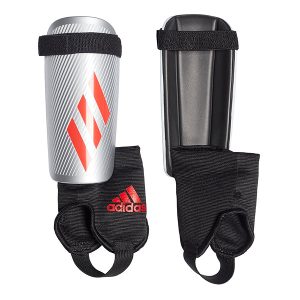 ADIDAS X CLUB SILVER/RED/BLACK SOCCER SHINGUARD