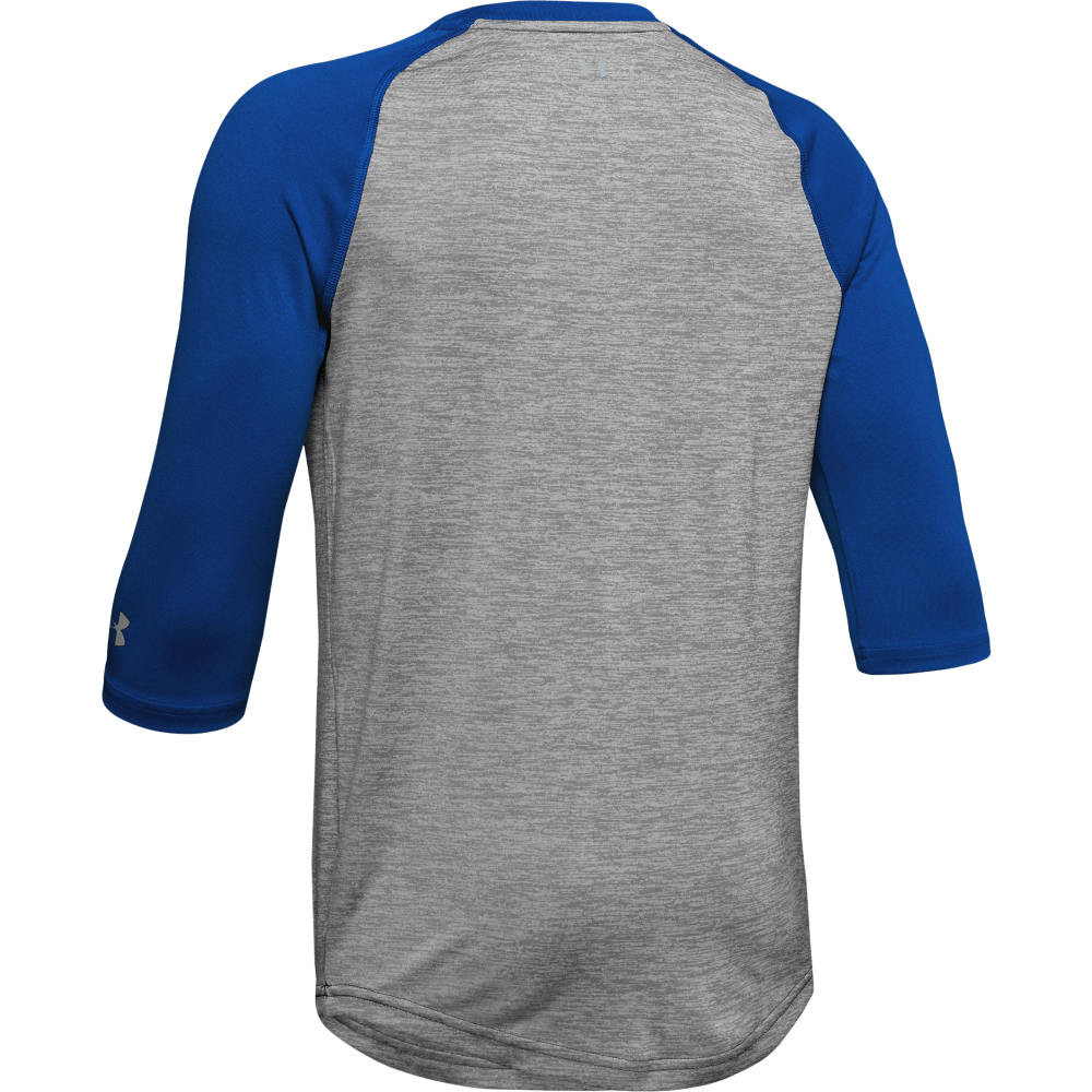 UNDER ARMOUR YOUTH ROYAL 3/4 SLEEVE T-SHIRT BACK