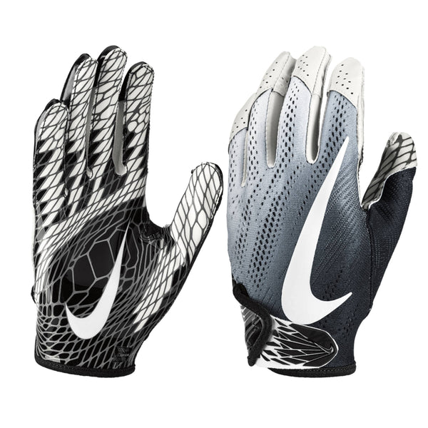 NIKE VAPOR KNIT 2.0 WHITE/BLACK/BLACK FOOTBALL GLOVES