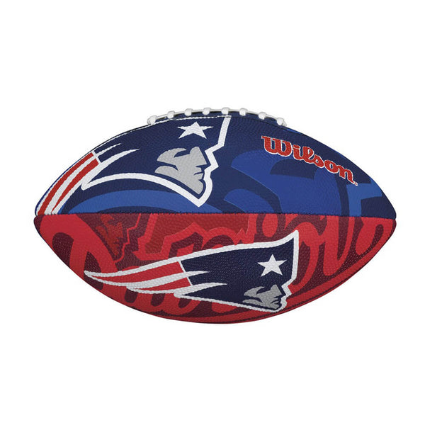 WILSON JUNIOR NEW ENGLAND NFL TEAM LOGO FOOTBALL