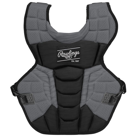 RAWLINGS VELO 2.0 SERIES 17 INCH BLACK/GRAPHITE CATCHERS CHEST PROTECTOR
