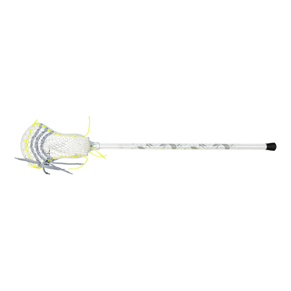 UNDER ARMOUR COMMAND LOW WHITE/GREY/NEON GREEN LACROSSE STICK