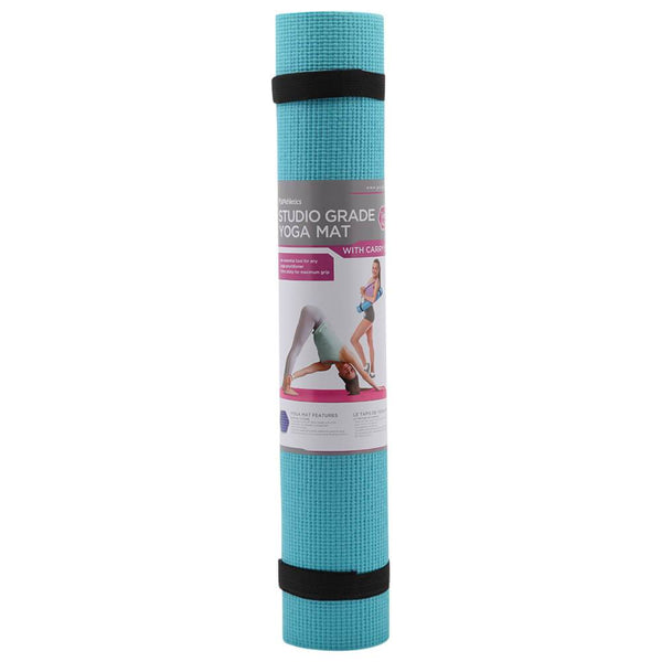 ZENZATION 1/4'' YOGA STICKY MAT WITH STRAP - TEAL