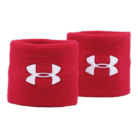 UNDER ARMOUR 3'' PERFORMANCE WRISTBAND RED/WHITE