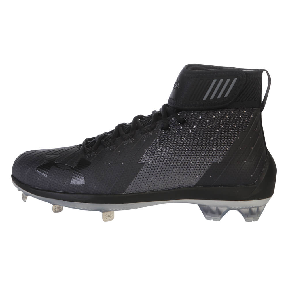 UNDER ARMOUR MEN'S HARPER MID ST BLACK METAL BASEBALL CLEAT