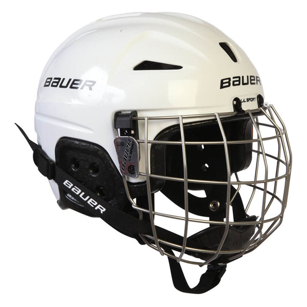 BAUER LIL SPORT YTH HOCKEY HELMET COMBO WHITE