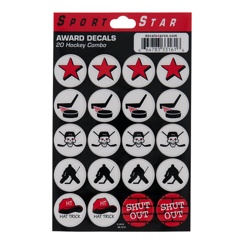 SIDELINES WHITE STAR AWARD DECAL