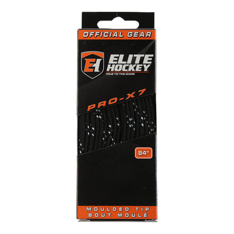 ELITE PRO X7 SKATE LACES BLACK 84 INCH