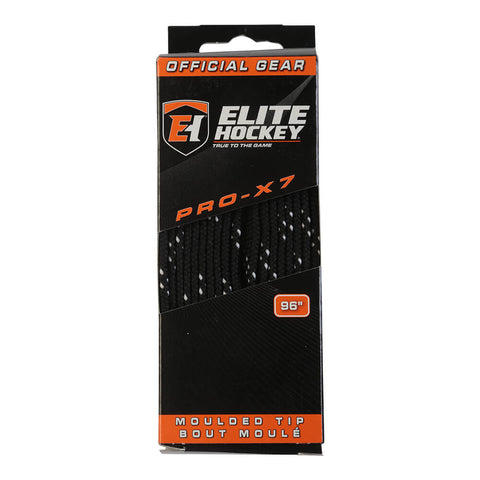 ELITE PRO X7 SKATE LACES BLACK 96 INCH