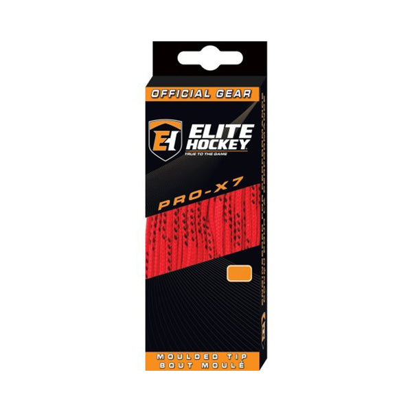ELITE PRO X7 SKATE LACES RED 96 INCH