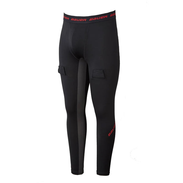 BAUER ESSENTIAL SR COMPRESSION JOCK PANT