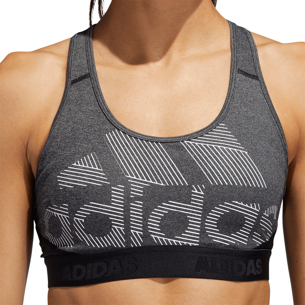 ADIDAS WOMEN'S DON'T REST ALPHASKIN PAD BRA BLACK/HEATHER