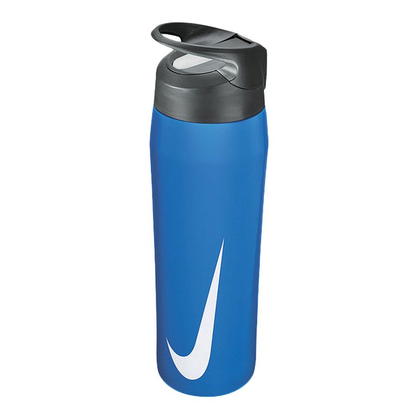 NIKE STAINLESS STEEL HYPER CHARGE STRAW BOTTLE 710ML BLUE