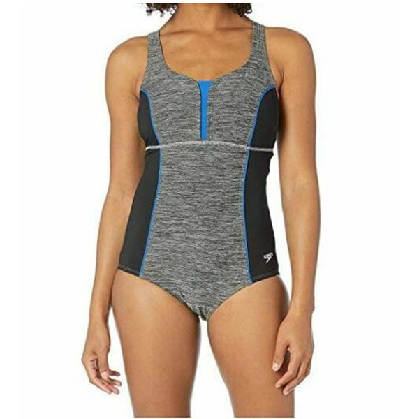 SPEEDO WOMEN'S TEXTURE TOUCHBACK BLUE LOLITE