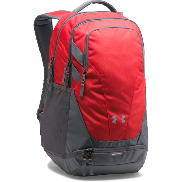 UNDER ARMOUR TEAM HUSTLE 3.0 BACKPACK RED/GRY
