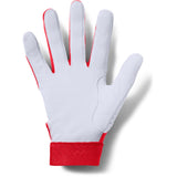 UNDER ARMOUR 2019 YOUTH CLEAN-UP RED BATTING GLOVE
