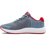 UNDER ARMOUR BOYS GRADE SCHOOL PURSUIT BP KIDS SHOE GREY/WHITE/BLACK